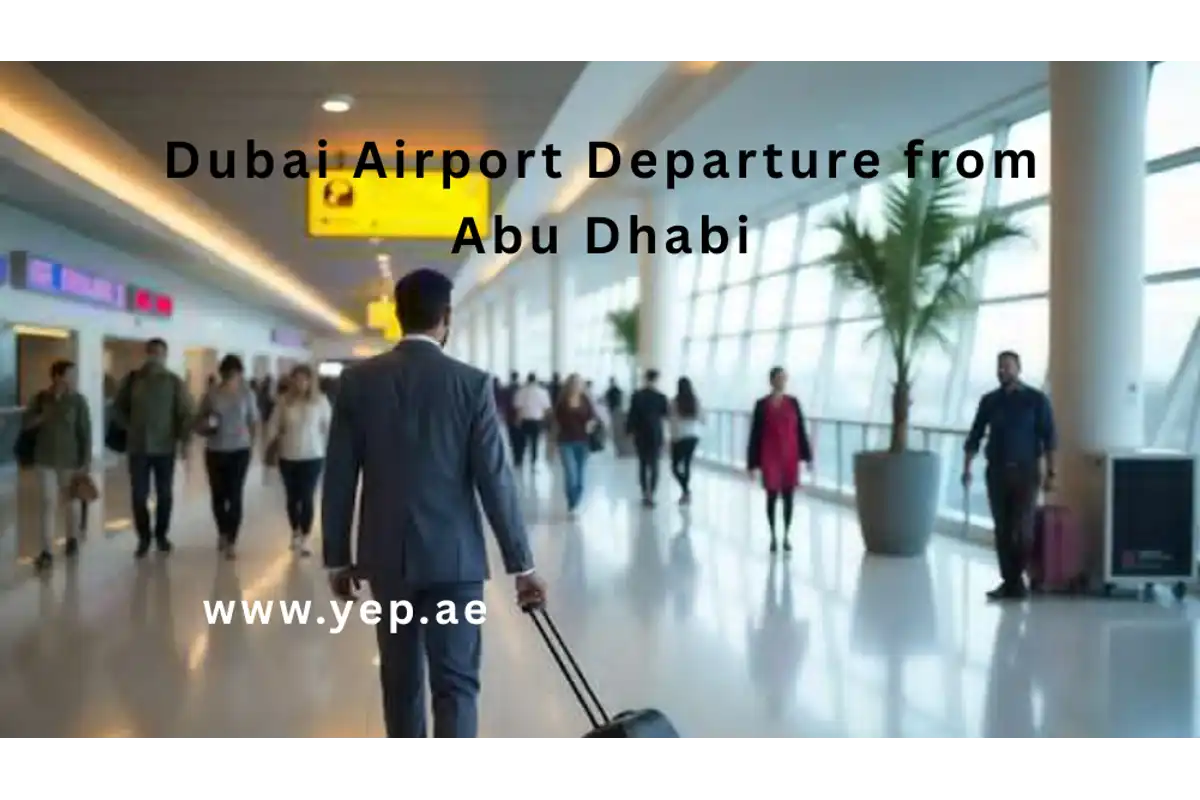 Dubai Airport Departure from Abu Dhabi Hotels in 12-Seater Van